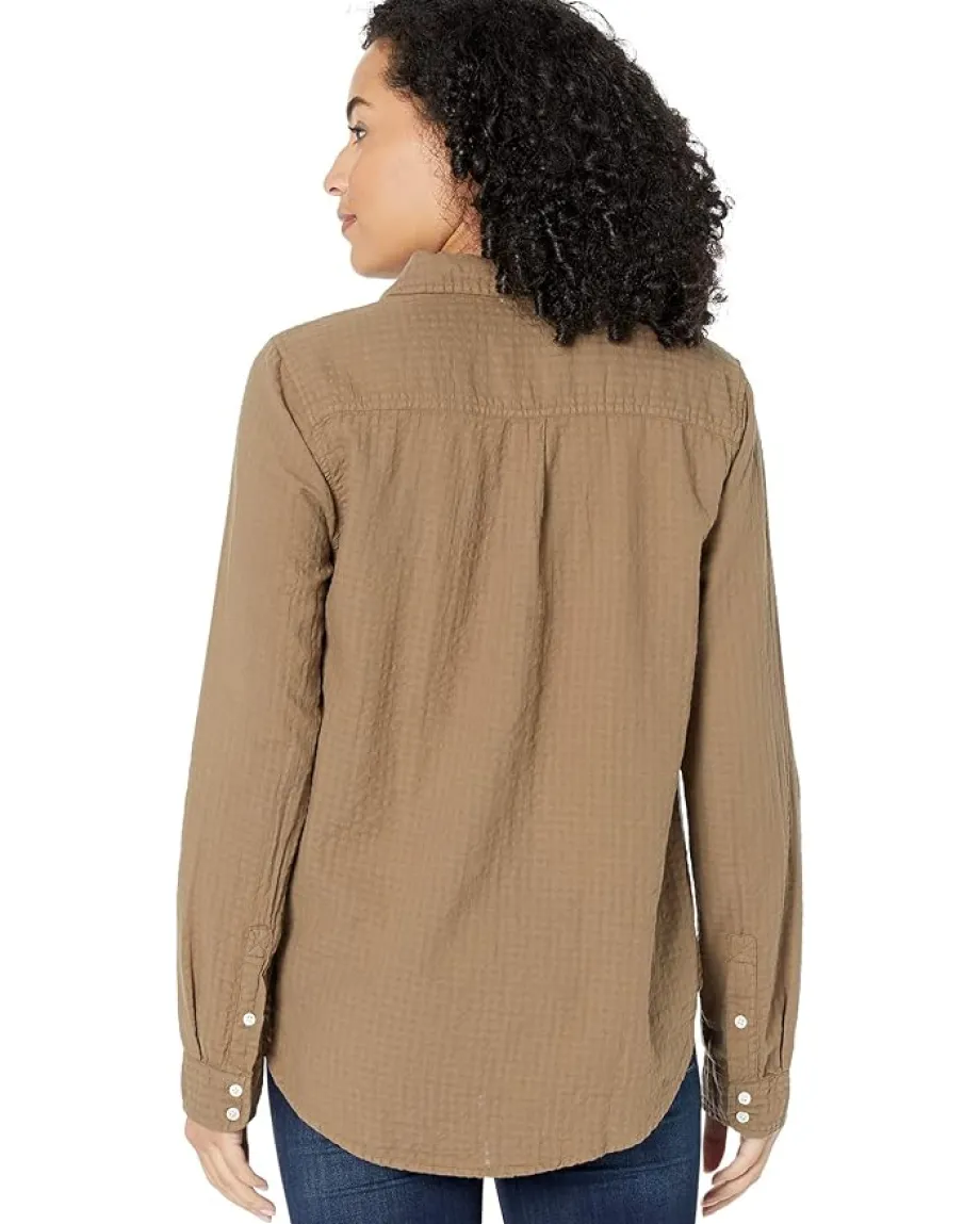 Women Dylan by True Grit Gauze Long Sleeve Taylor Blouse