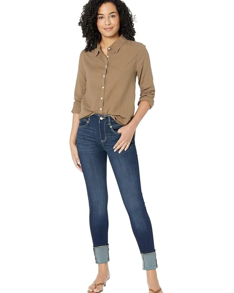 Women Dylan by True Grit Gauze Long Sleeve Taylor Blouse
