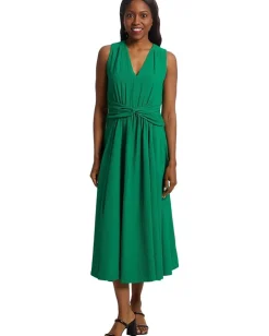 Women Calvin Klein Gauze Twist Front Aline