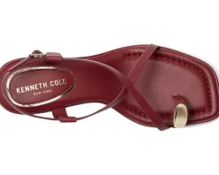 Kenneth Cole New York Geala Dark Red Leather Hot