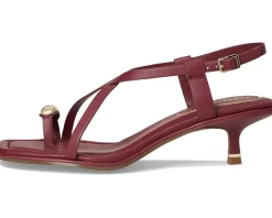 Kenneth Cole New York Geala Dark Red Leather Hot