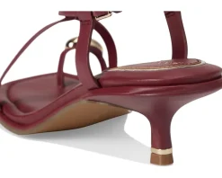 Kenneth Cole New York Geala Dark Red Leather Hot