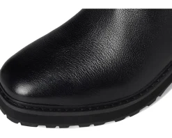 Cole Haan Gema Tall Lug Boot Extended Calf Black Leather