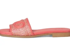 Naturalizer Genevieve2 Sunset Coral Pink Woven Leather New