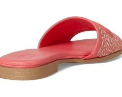 Naturalizer Genevieve2 Sunset Coral Pink Woven Leather New