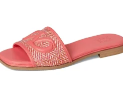 Naturalizer Genevieve2 Sunset Coral Pink Woven Leather New