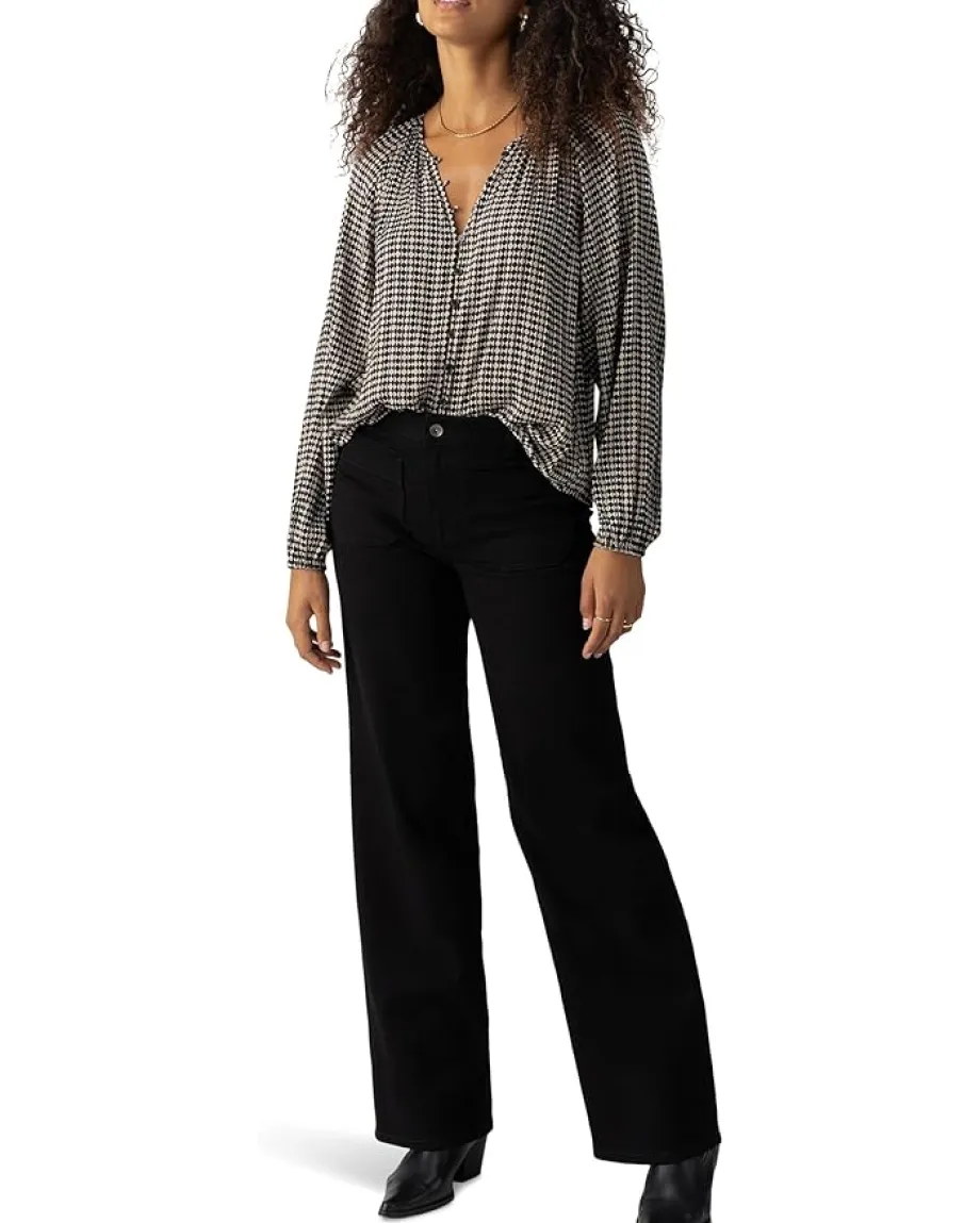 Sanctuary Geo Blouson Blouse Mini Geo Discount