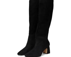 Cole Haan Georgette Tall Boots Black Lux Suede Sale
