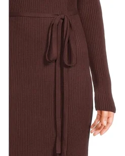 Splendid Georgie Maxi Sweater Dress Dark Saddle Best