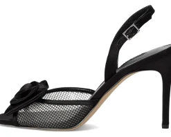 Nine West Gergia Black Satin 001 Outlet