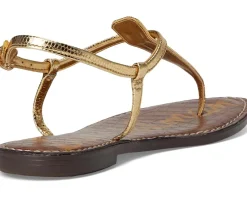 Sam Edelman Gigi Amber Gold Leather Hot