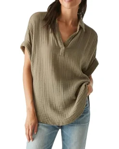 Women Michael Stars Gigi Popover Top