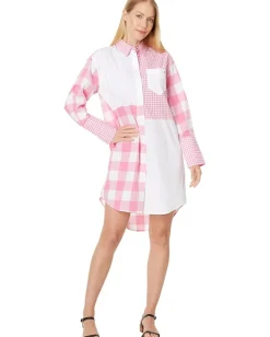 Women Tommy Hilfiger Gingham Patchwork Dress