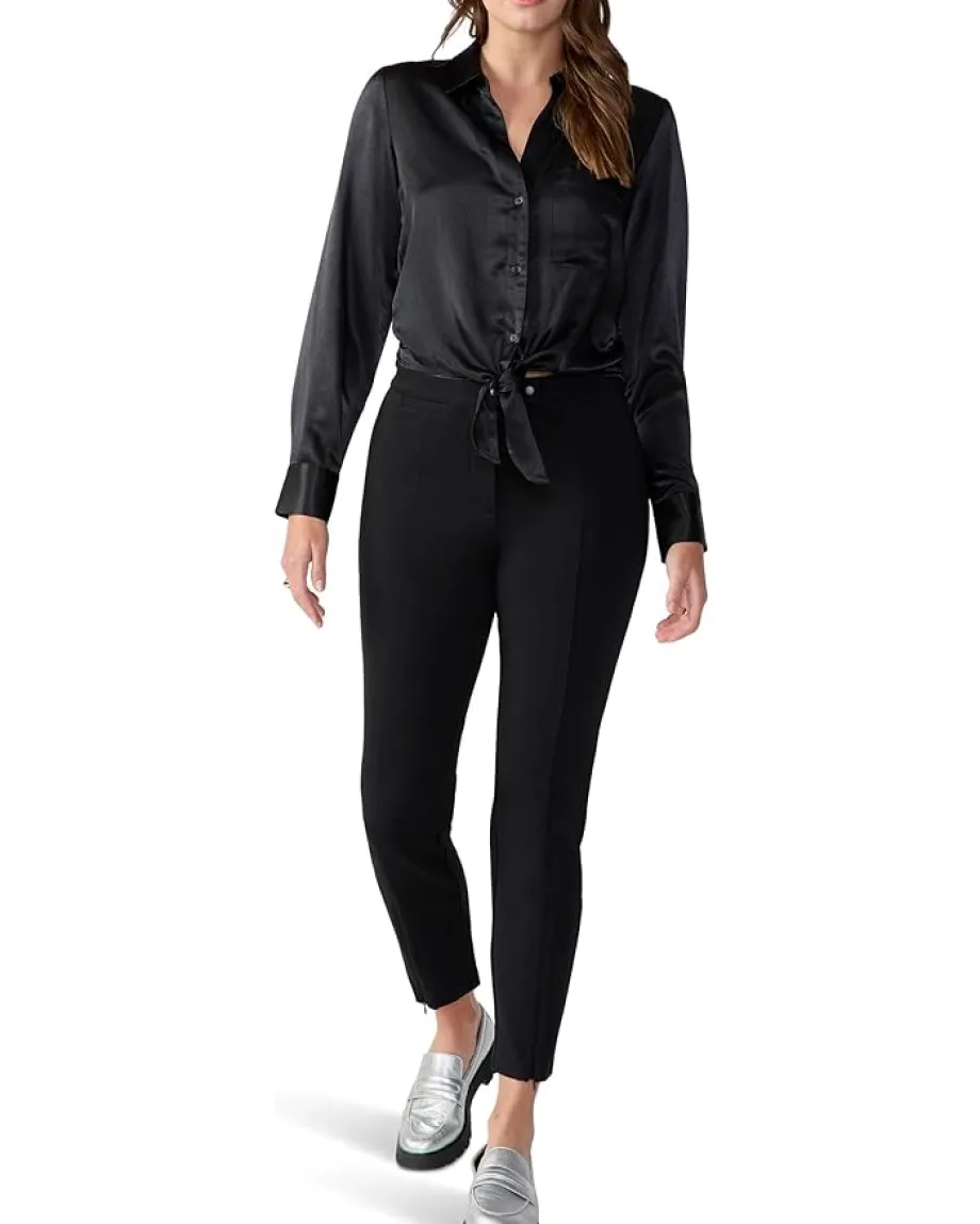 Sanctuary Girlfriend Tie Shirt Black Clearance