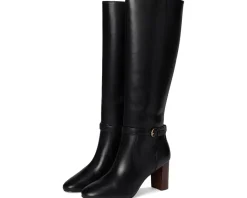 Cole Haan Glendale Tall Boot Black Leather Clearance