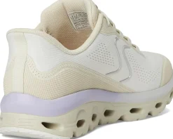 SKECHERS Glide Step Sole Hands Free Slip-Ins Natural/Purple Clearance