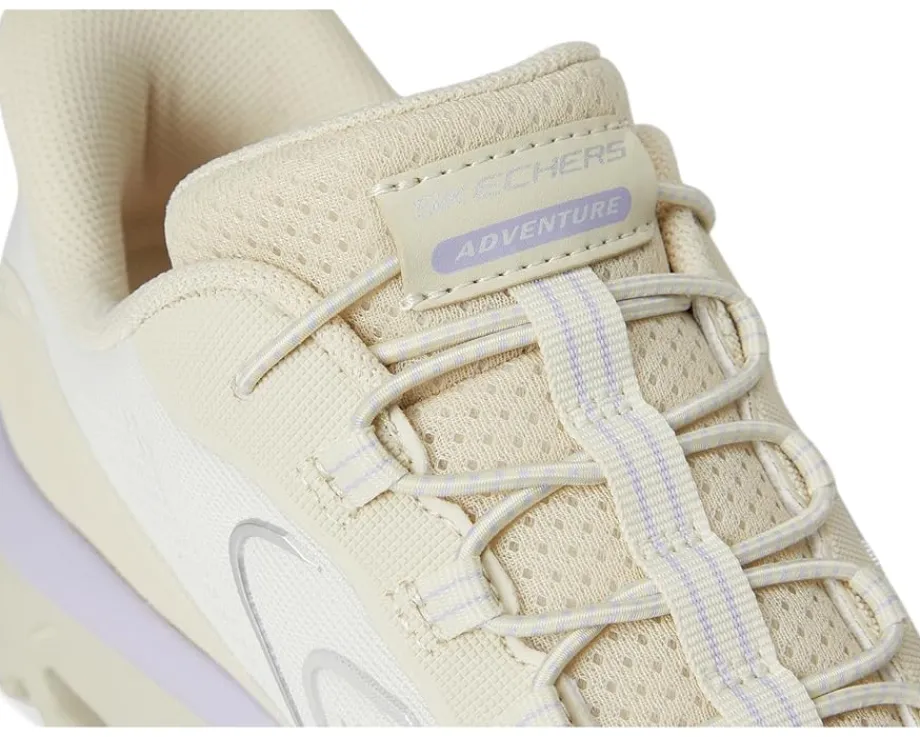 SKECHERS Glide Step Sole Hands Free Slip-Ins Natural/Purple Clearance