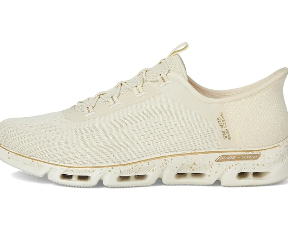 SKECHERS Glide-Step Gratify Pace Hands Free Slip-Ins Natural Gold Sale