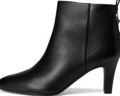 LifeStride Glow Zip Short Boots Black New