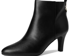 LifeStride Glow Zip Short Boots Black New