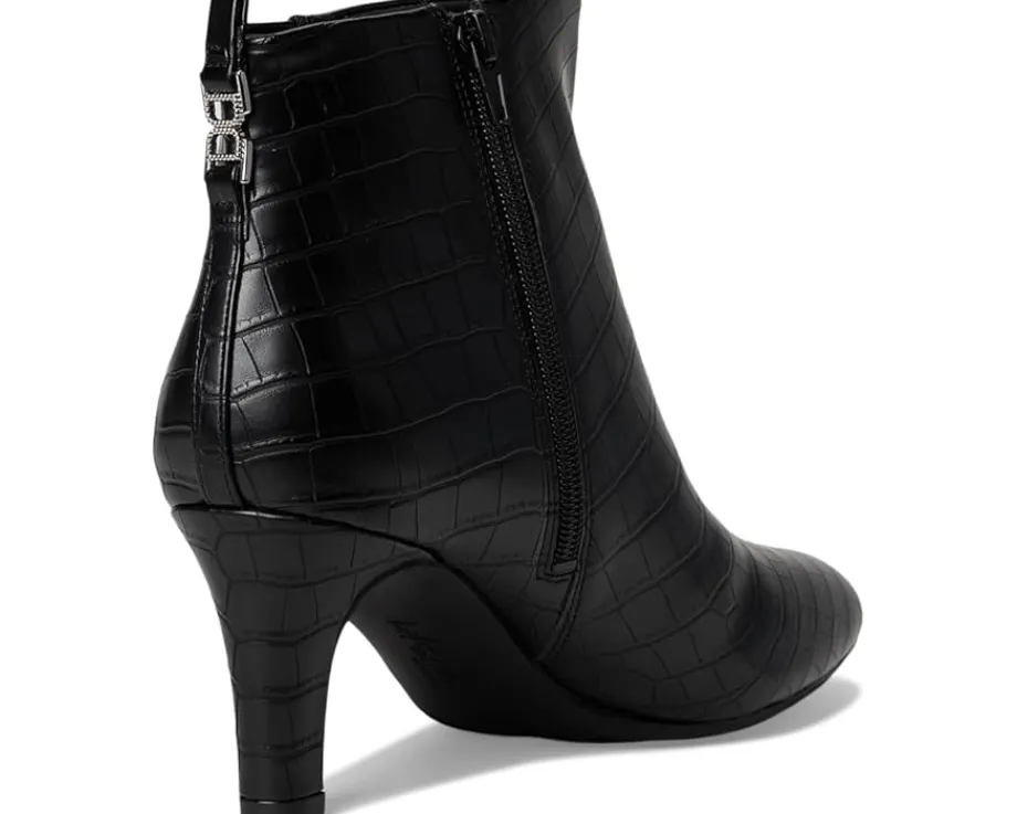 LifeStride Glow Zip Short Boots Black Croco Online