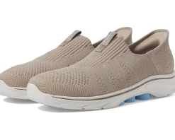 SKECHERS Performance Go Walk 7 City Lights Hands Free Slip-Ins Taupe/Multi Hot