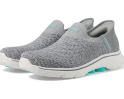 SKECHERS Performance Go Walk 7 Springtime Hands Free Slip-Ins Gray Hot