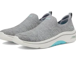 SKECHERS Performance Go Walk Arch Fit 2.0 Eliza Gray/Turquoise Discount