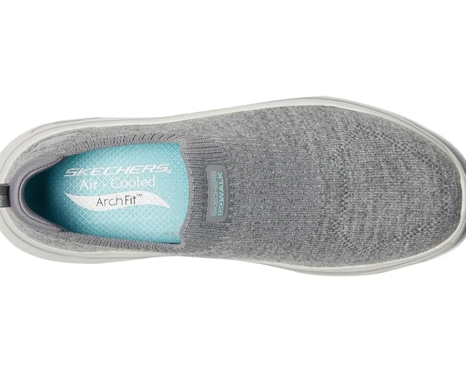 SKECHERS Performance Go Walk Arch Fit 2.0 Eliza Gray/Turquoise Discount