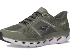 SKECHERS Performance Go Walk Glide Step 2.0 Elektra Hands Free Slip-Ins Olive Clearance