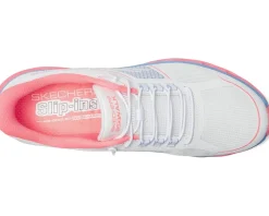 SKECHERS Performance Go Walk Glide Step 2.0 Elektra Hands Free Slip-Ins White/Multi Hot