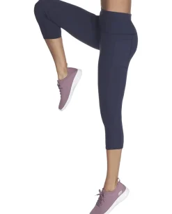 SKECHERS GO WALK High Waisted Midcalf Leggings Navy Online