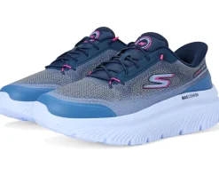 SKECHERS Performance Go Walk Max Cushioning Hyper Burst Nikita Hands Free Slip-Ins Navy/Pink Outlet