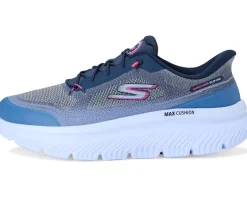 SKECHERS Performance Go Walk Max Cushioning Hyper Burst Nikita Hands Free Slip-Ins Navy/Pink Outlet