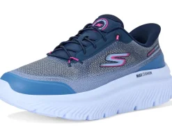 SKECHERS Performance Go Walk Max Cushioning Hyper Burst Nikita Hands Free Slip-Ins Navy/Pink Outlet
