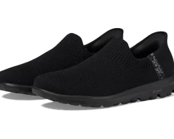 SKECHERS Performance Go Walk Travel Tahiti Sunset Hands Free Slip-Ins Black/Black Sale