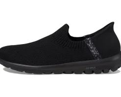 SKECHERS Performance Go Walk Travel Tahiti Sunset Hands Free Slip-Ins Black/Black Sale