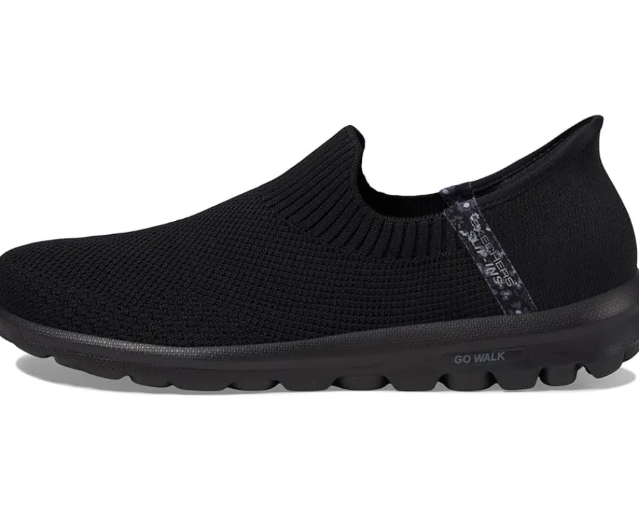 SKECHERS Performance Go Walk Travel Tahiti Sunset Hands Free Slip-Ins Black/Black Sale