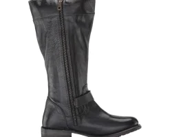 Bed Stu Gogo Lug Wide Calf Black Rustic Outlet