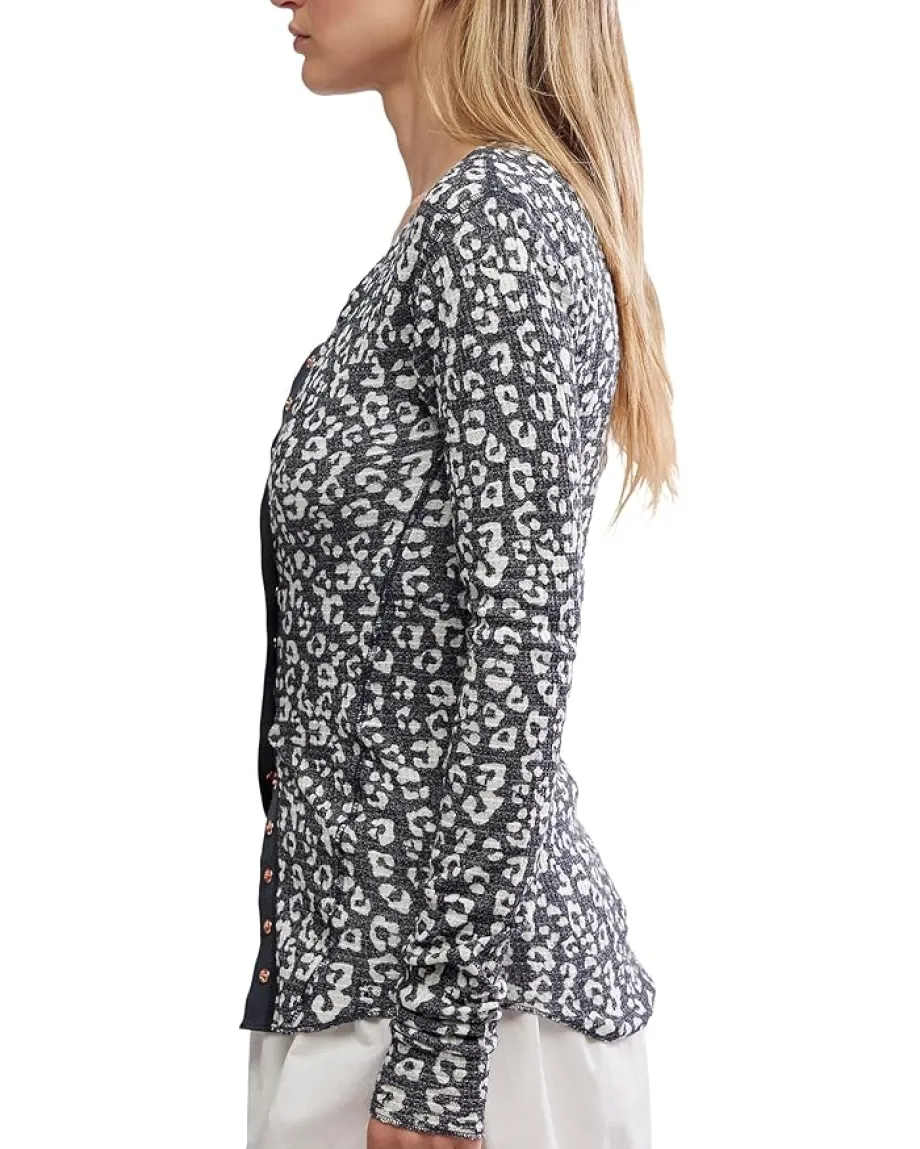 Women Free People Going Places Printed Cardi