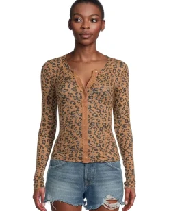 Free People Going Places Printed Cardi Natural Combo