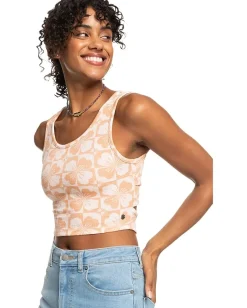 Roxy Good Keepsake Printed Top Pale Dogwood Sun Clik