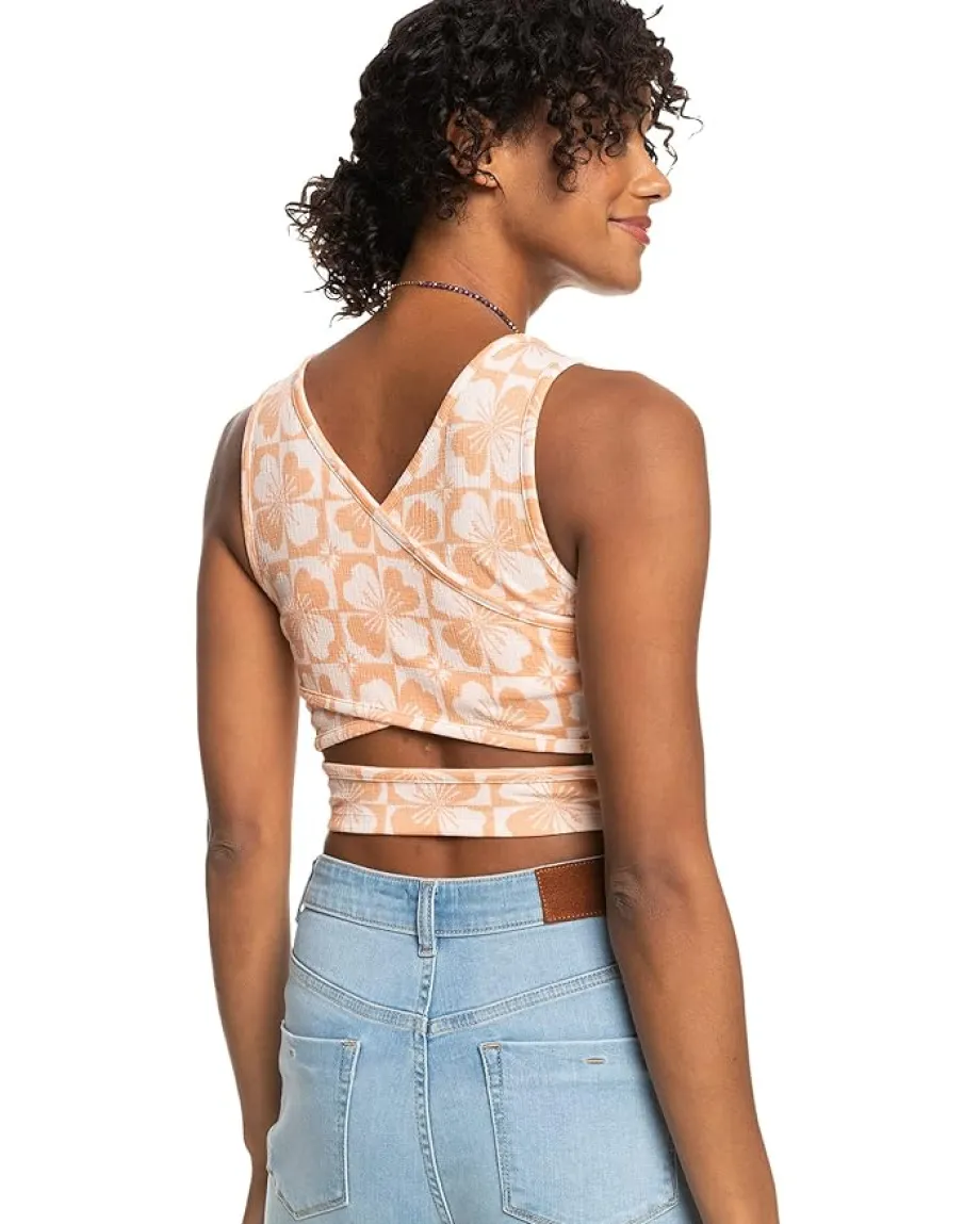 Roxy Good Keepsake Printed Top Pale Dogwood Sun Clik