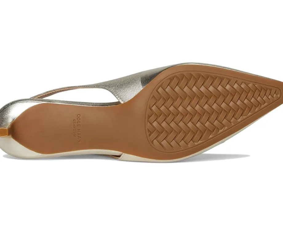 Cole Haan Go-to Jocelyn Slingback Pumps Soft Gold Leather Discount