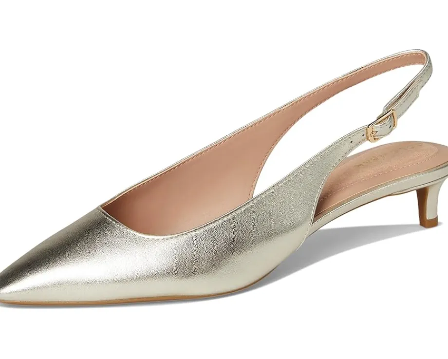 Cole Haan Go-to Jocelyn Slingback Pumps Soft Gold Leather Discount