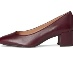 Cole Haan Go-to Shayla Block Heel Pump Black Garnet Leather Discount