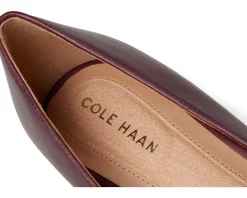 Cole Haan Go-to Shayla Block Heel Pump Black Garnet Leather Discount
