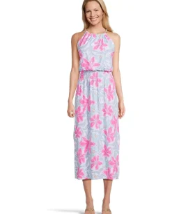 Women Lilly Pulitzer Gracelyn Halter Midi Dress