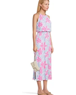 Women Lilly Pulitzer Gracelyn Halter Midi Dress