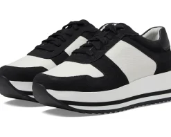 Johnston & Murphy Gracie Color-Block Lace-Up Black Hot